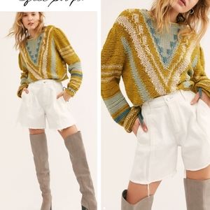 Free People Amelie High Waisted Jean Shorts